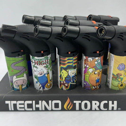 😎💥TECHNO TORCH LIGHTER WITH UNIQUE DESIGNS ADJUSTABLE FLAME RUNTS