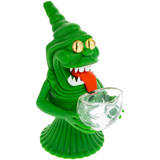 SILICONE SLIME GHOST 6" BUBBLER BONG