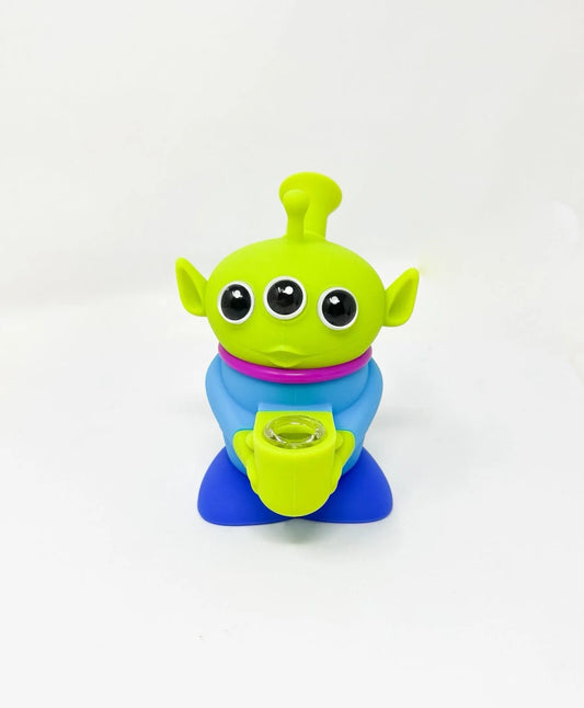 Three Eyed Silicone Alien Water Pipe/Bong TOY STORY