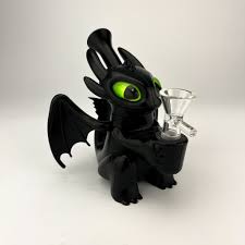 Black Dragon Silicone Bong Toothless