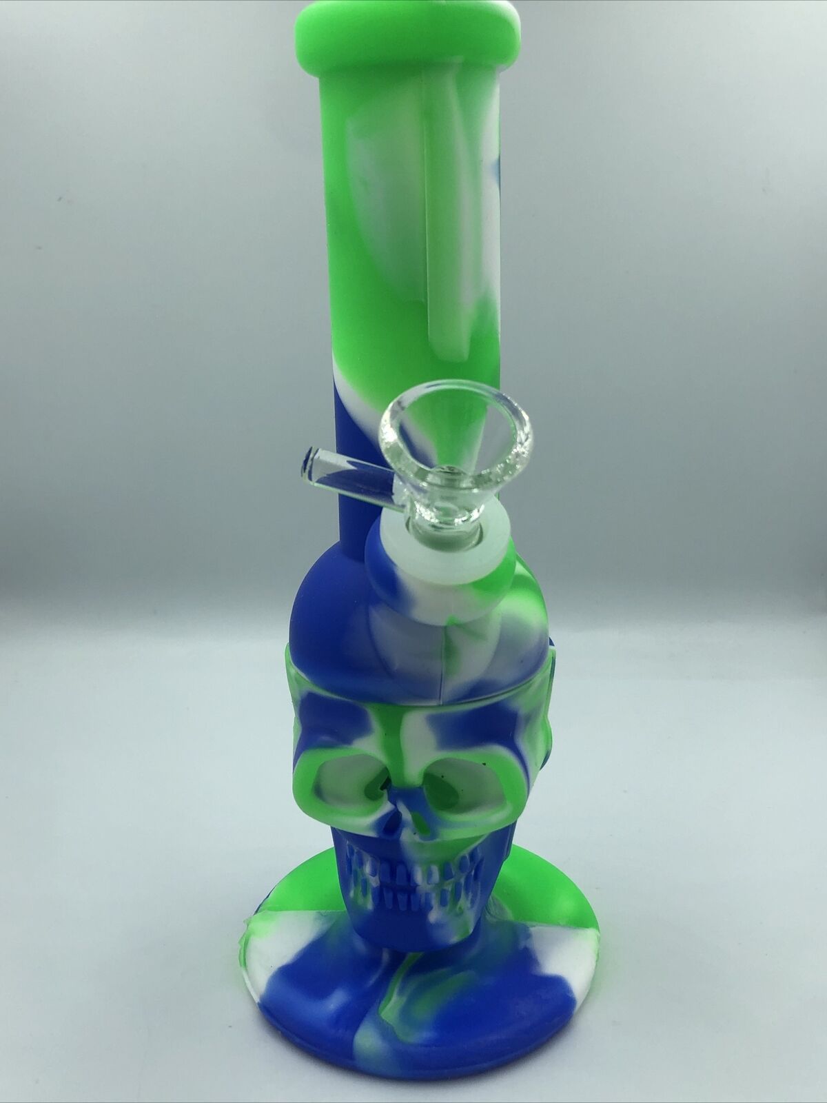 Unbreakable Silicone Skull Bong Detachable Water Pipe